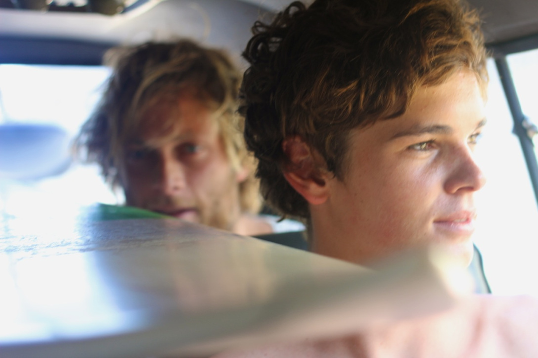 Jack Entwistle an background Nick Riley enroute to Ranong