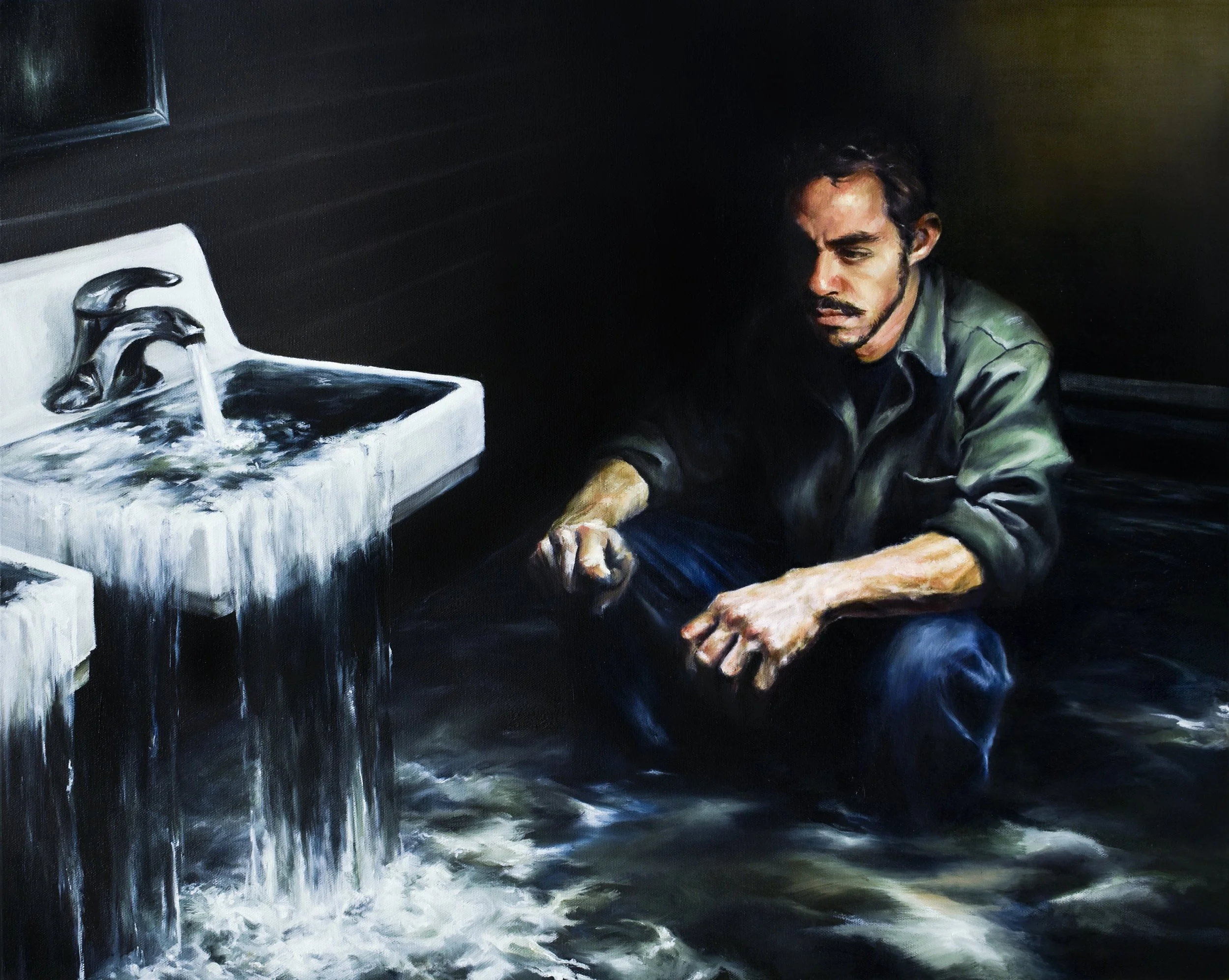 "Isolation 1," oil on canvas, 24x30, 2019