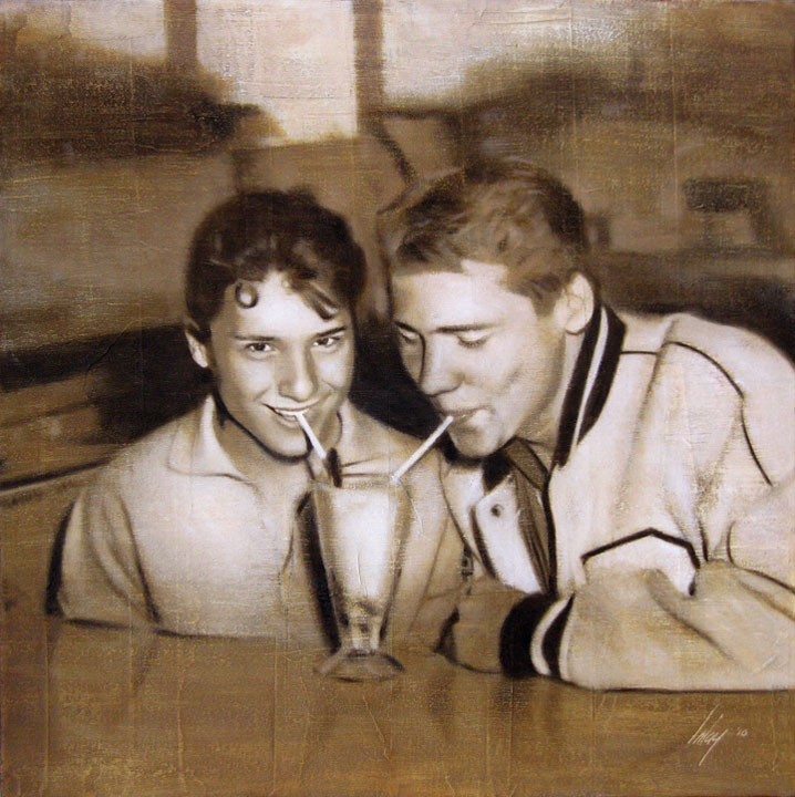 Milkshake Lovebirds (Fran & Fred)
