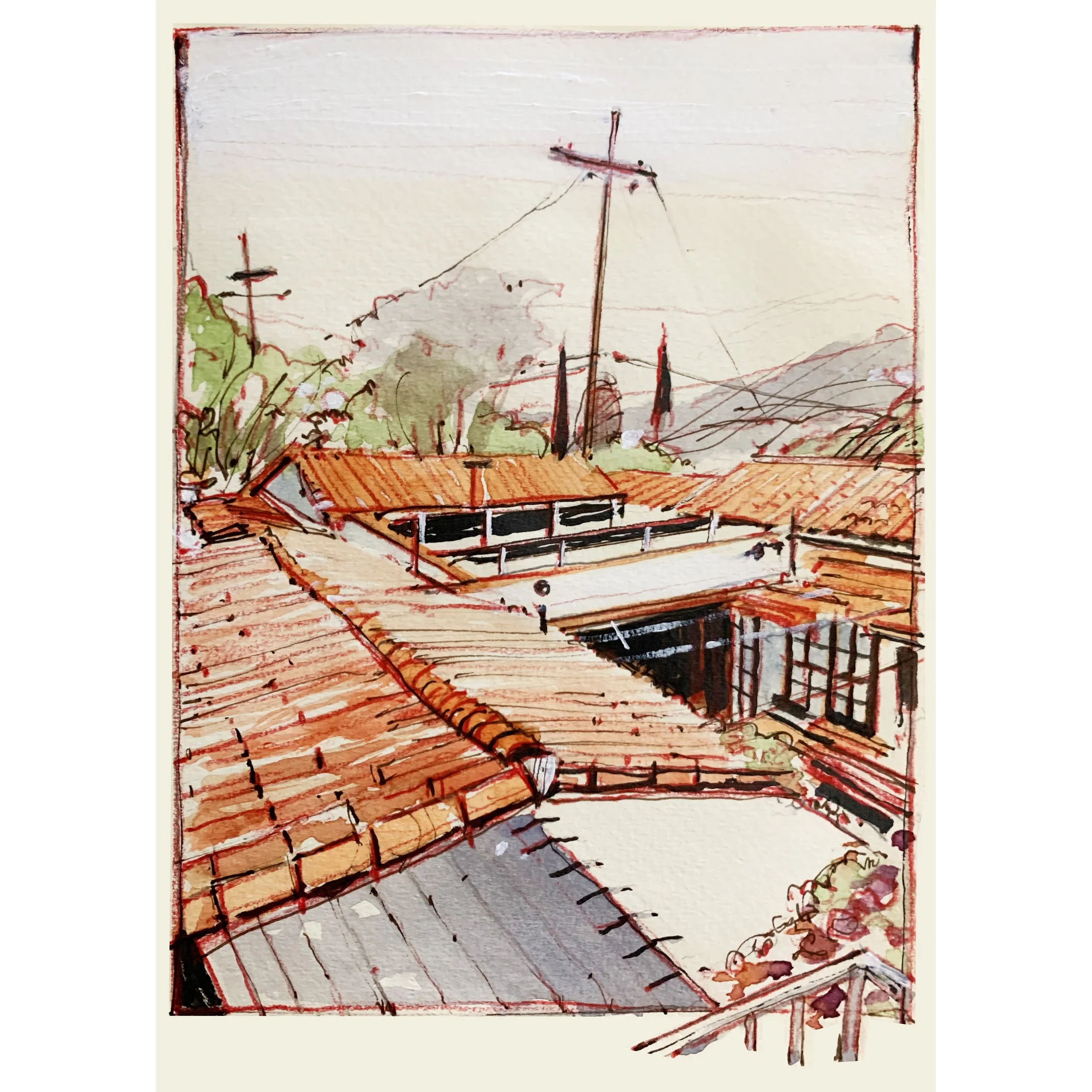 VIEW FROM GRIFFIN'S CASITA (SAN JUAN CAPISTRANO)2022