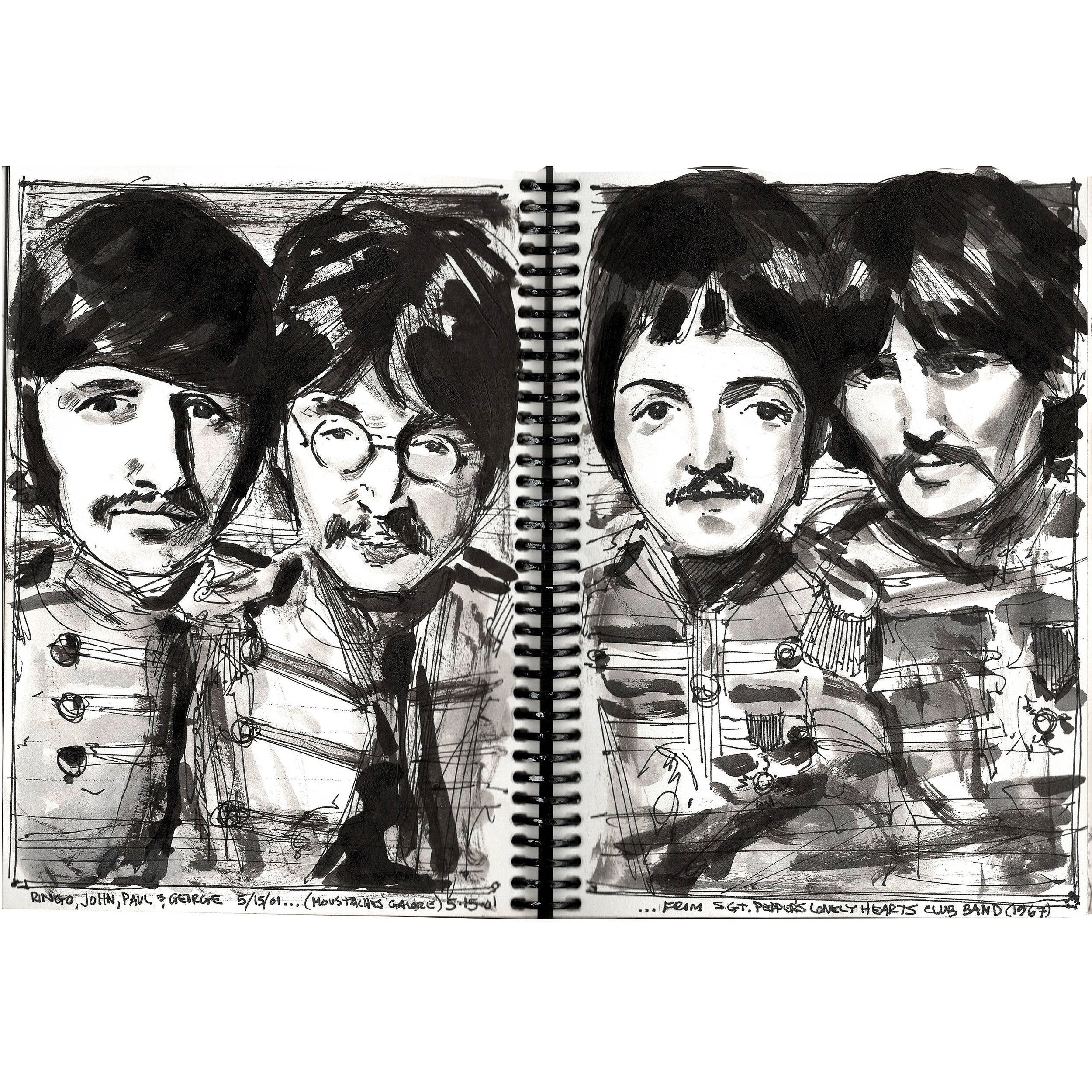 FAB FOUR IN INK (1967 SGT PEPPER ERA) 2001