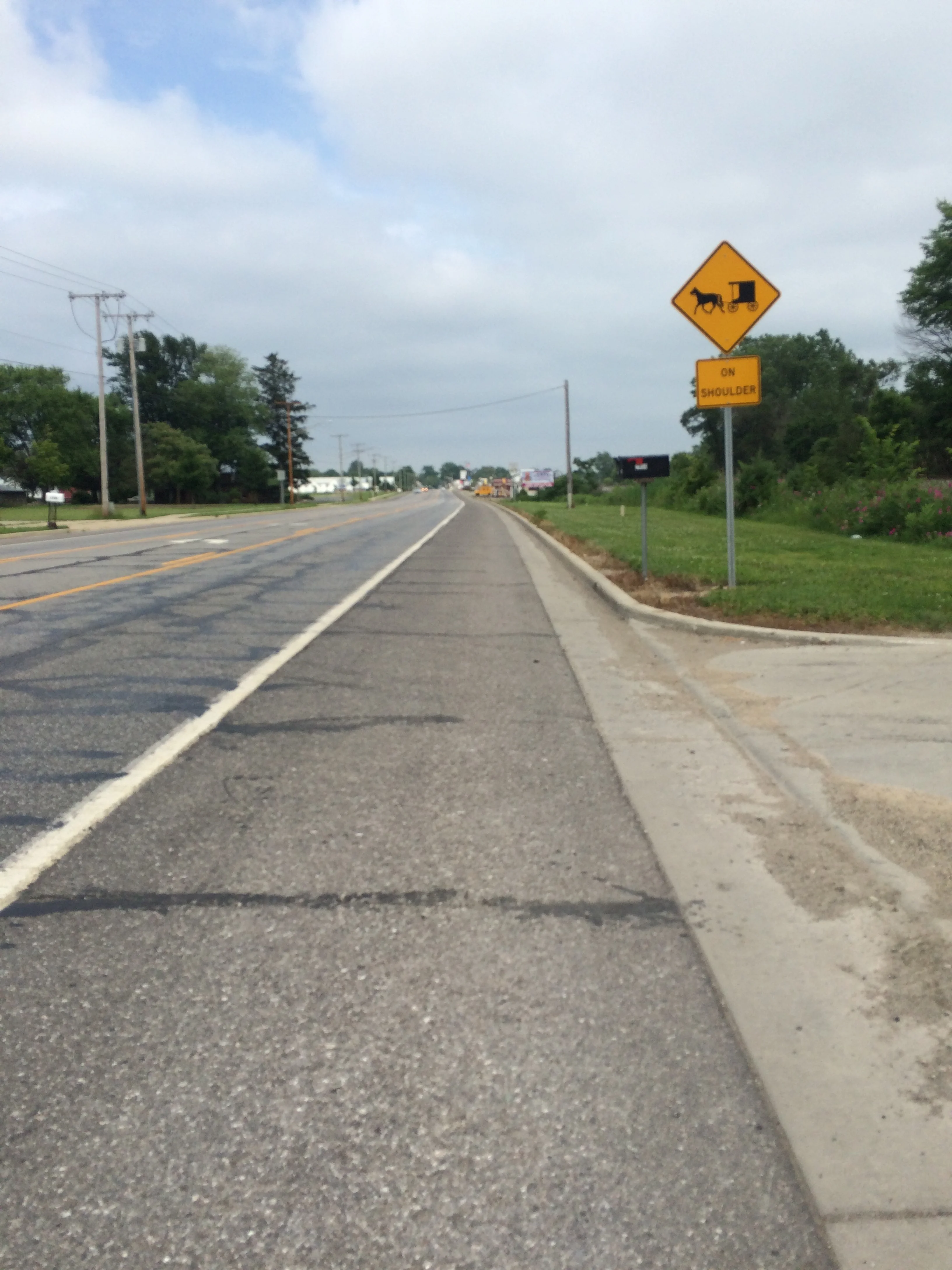 Buggies and bikes unite for wide shoulder rights