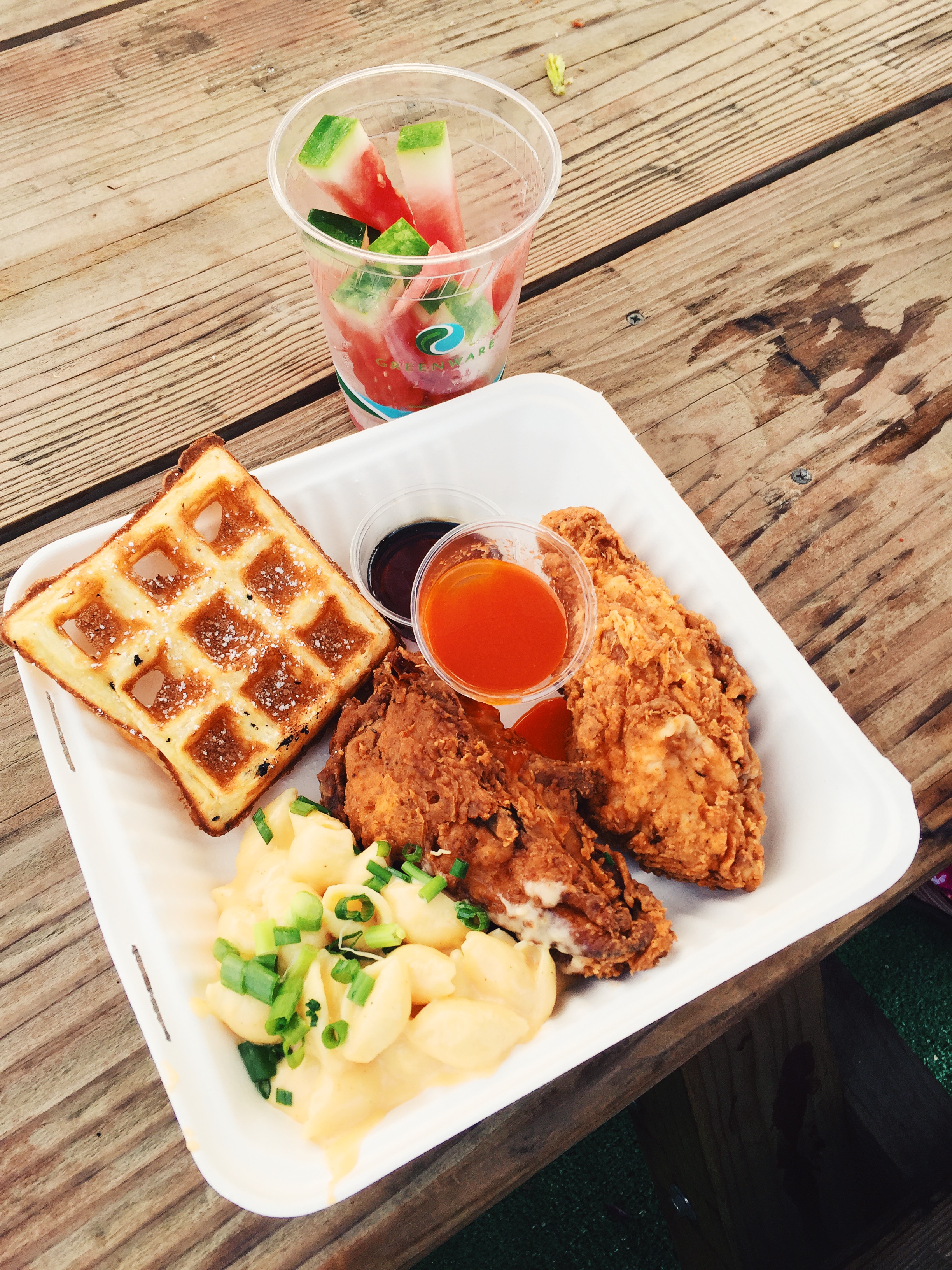 Chicken and waffles. Amazing!