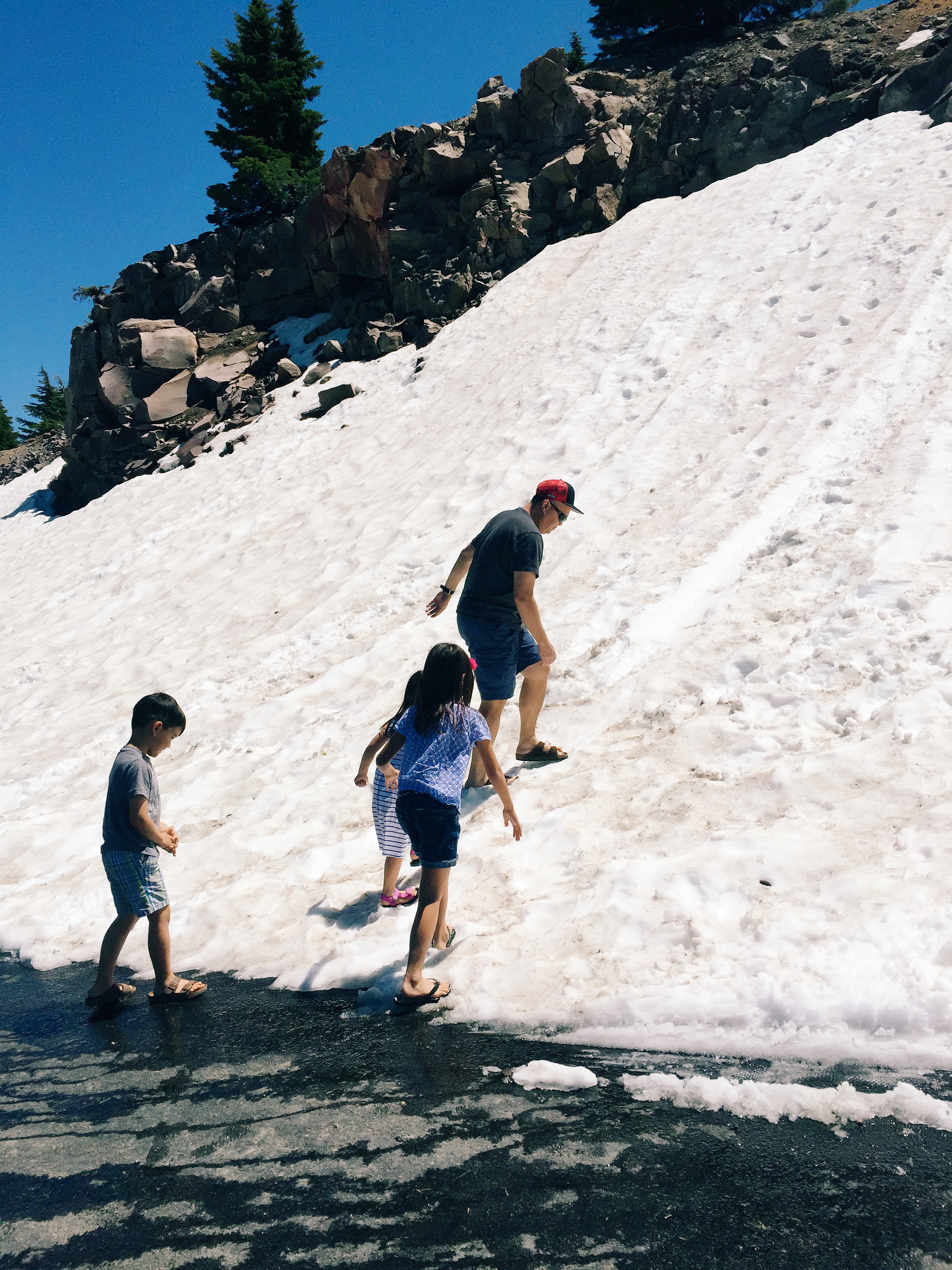 Snow in June.