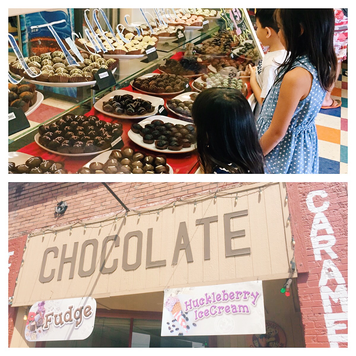 Chocolate has the best huckleberry ice cream in town!