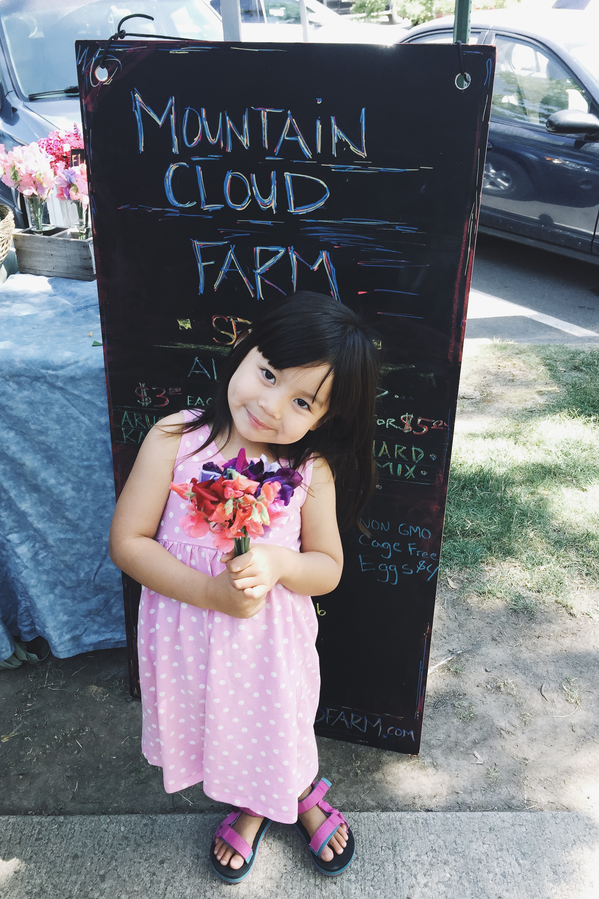 We love to visit local farmer's markets.