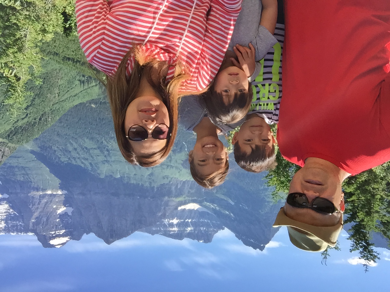 Only shot of the family. Thank you selfie stick!