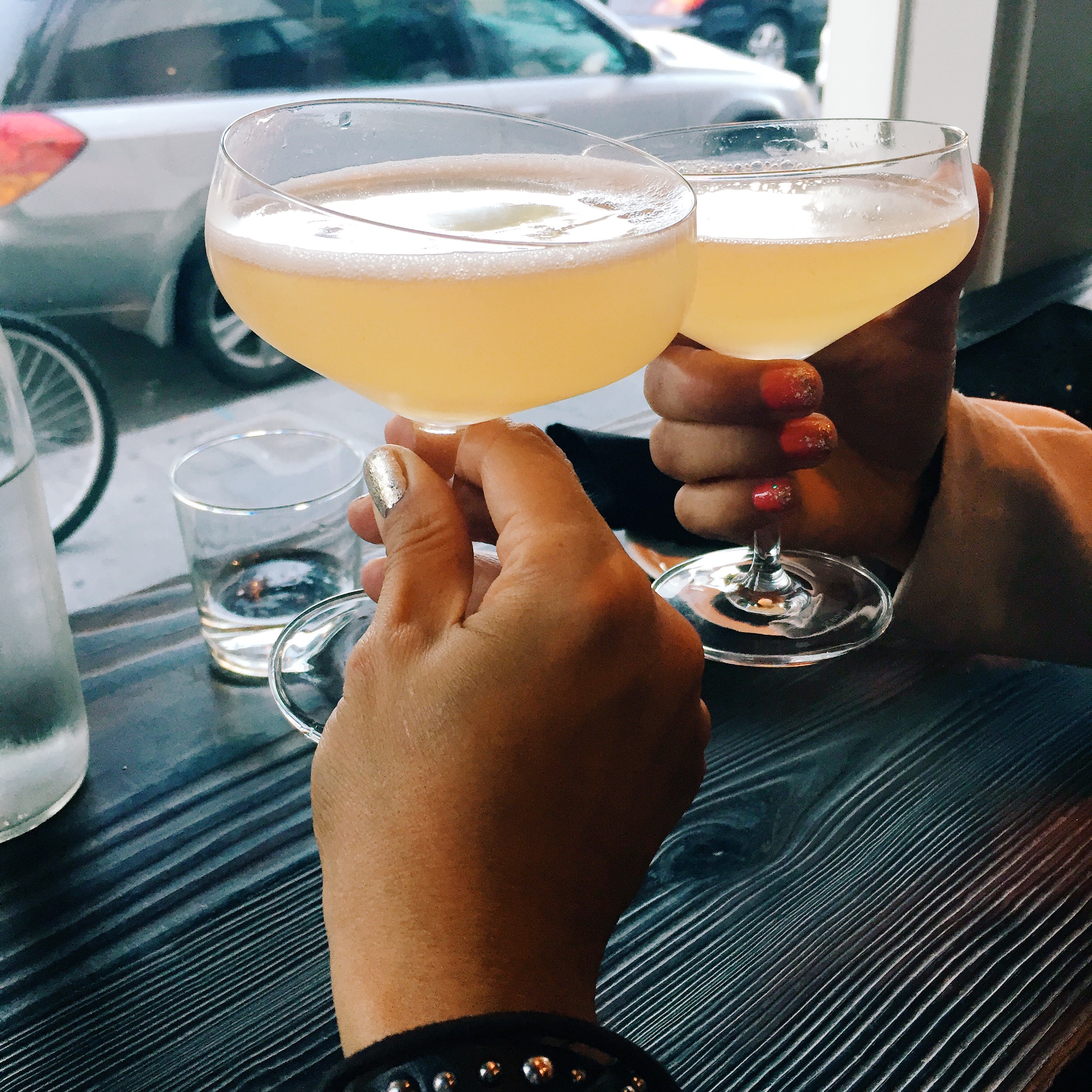 Paloma Rosa: manzanilla sherry, lillet blanc and grapefruit. Refreshing!