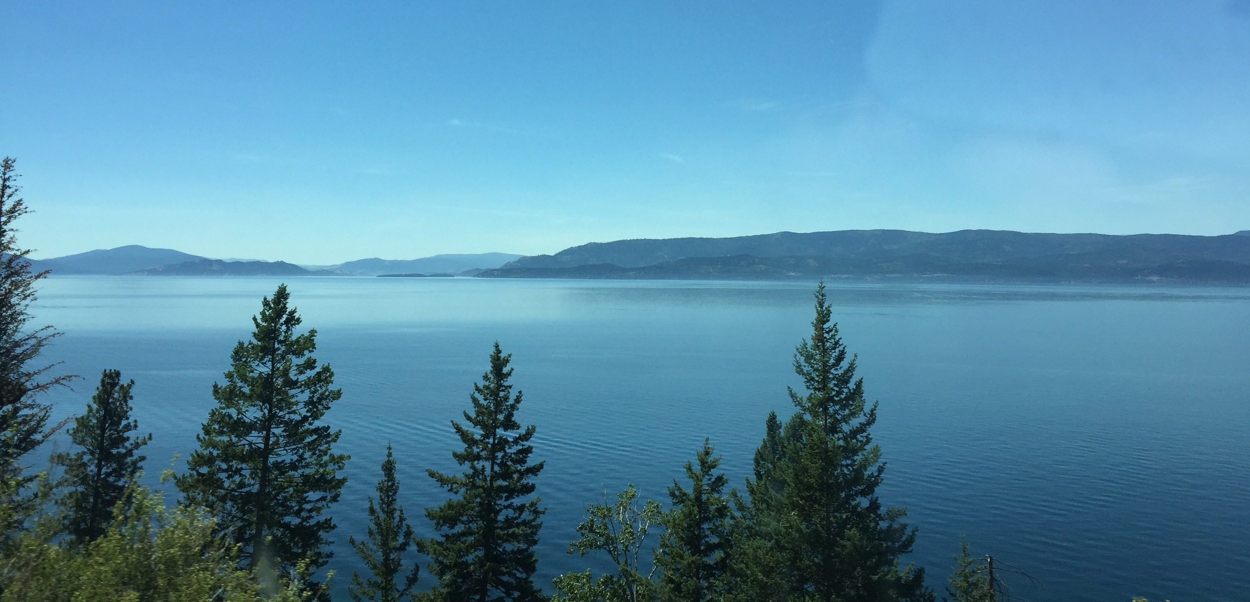 Beautiful view of Flathead Lake.