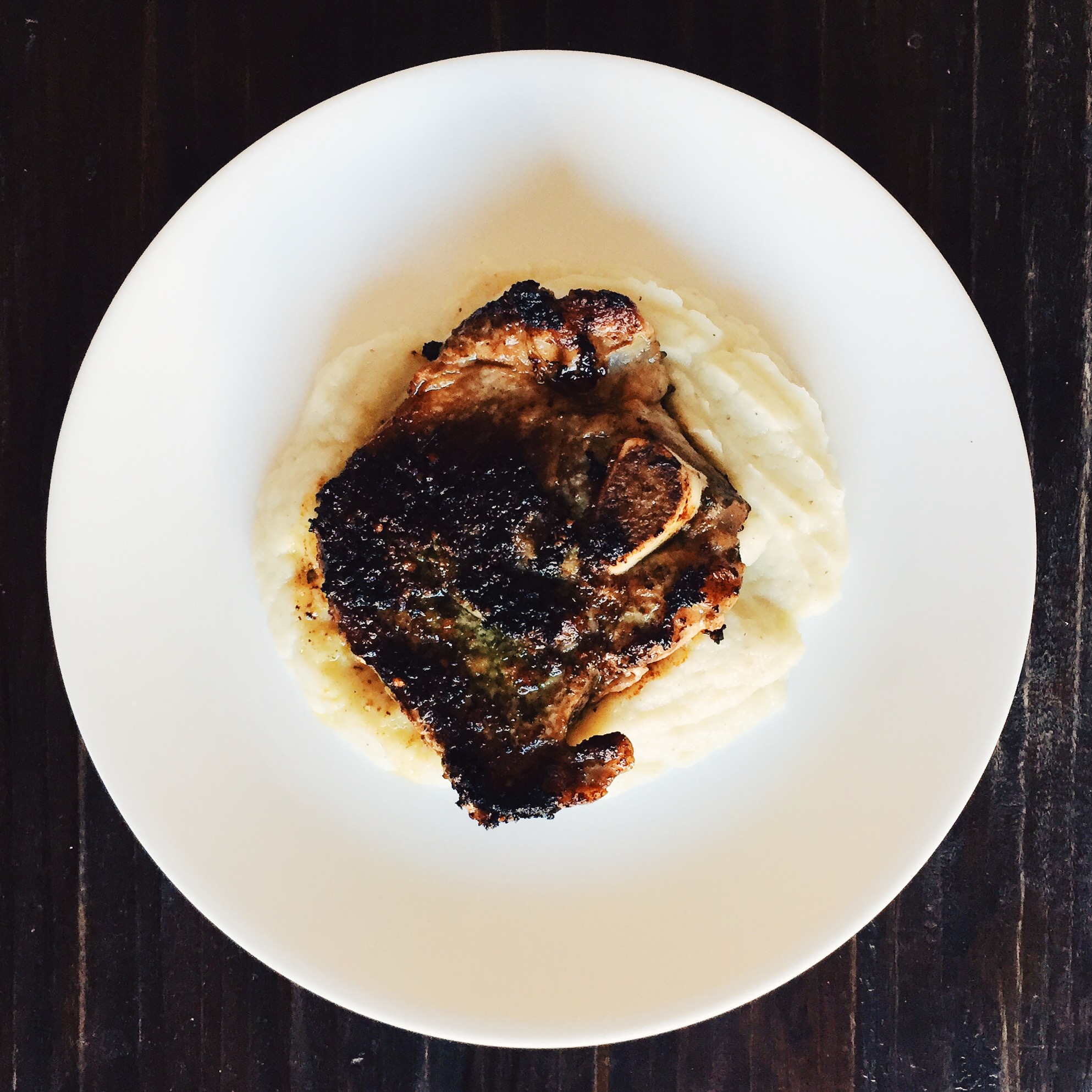It was so good that my father in law, a true meat and potato Oklahoman, thought the pork sat atop mashed potatoes!