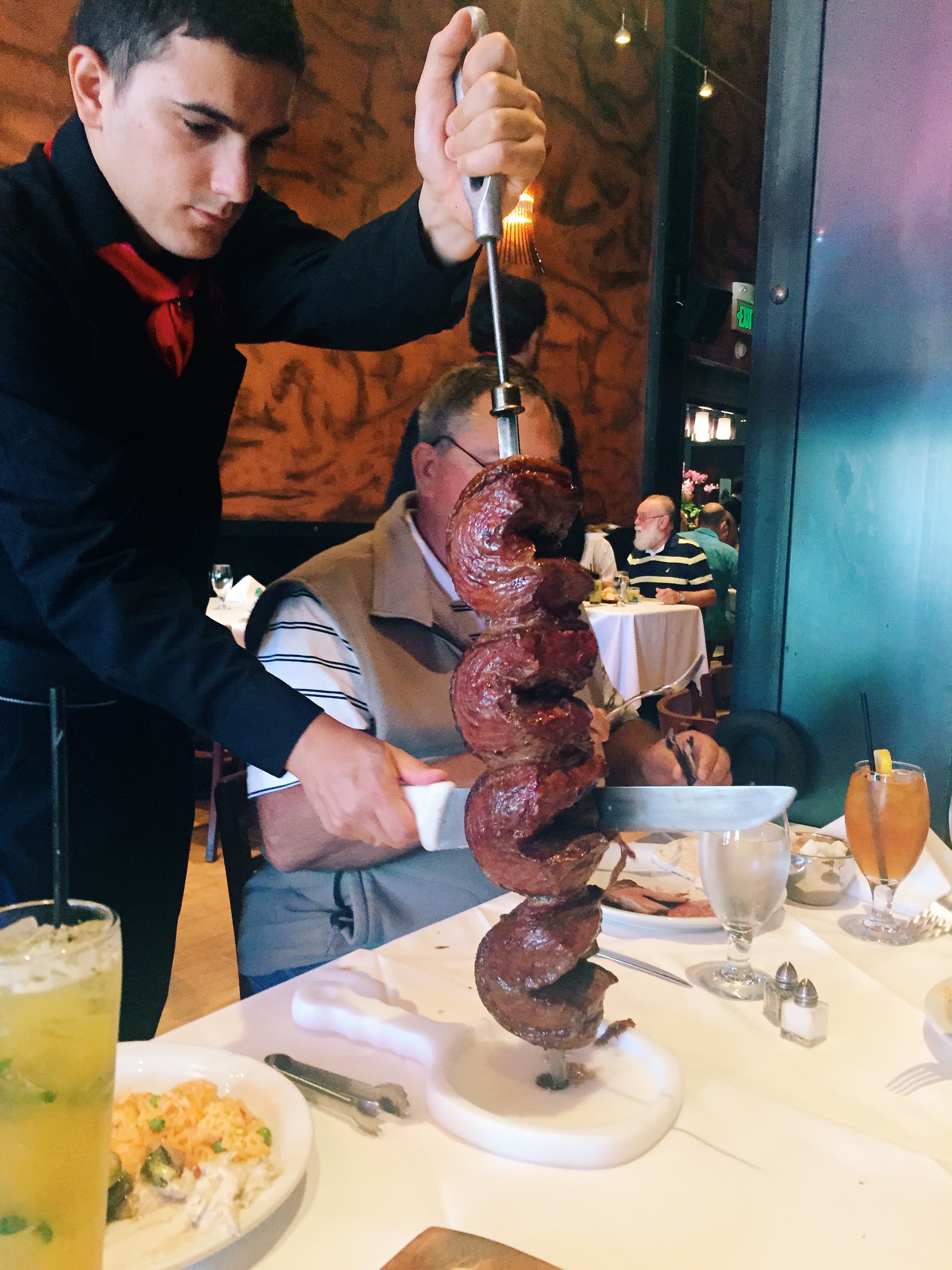 The meat keeps coming until you tell them to STOP!