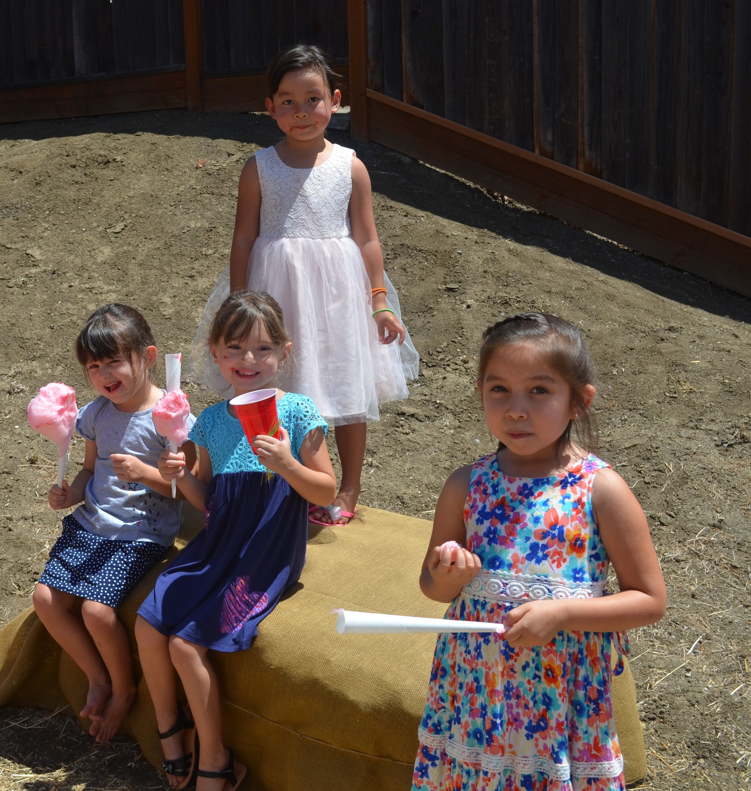 Birthday girl and her BFFs.