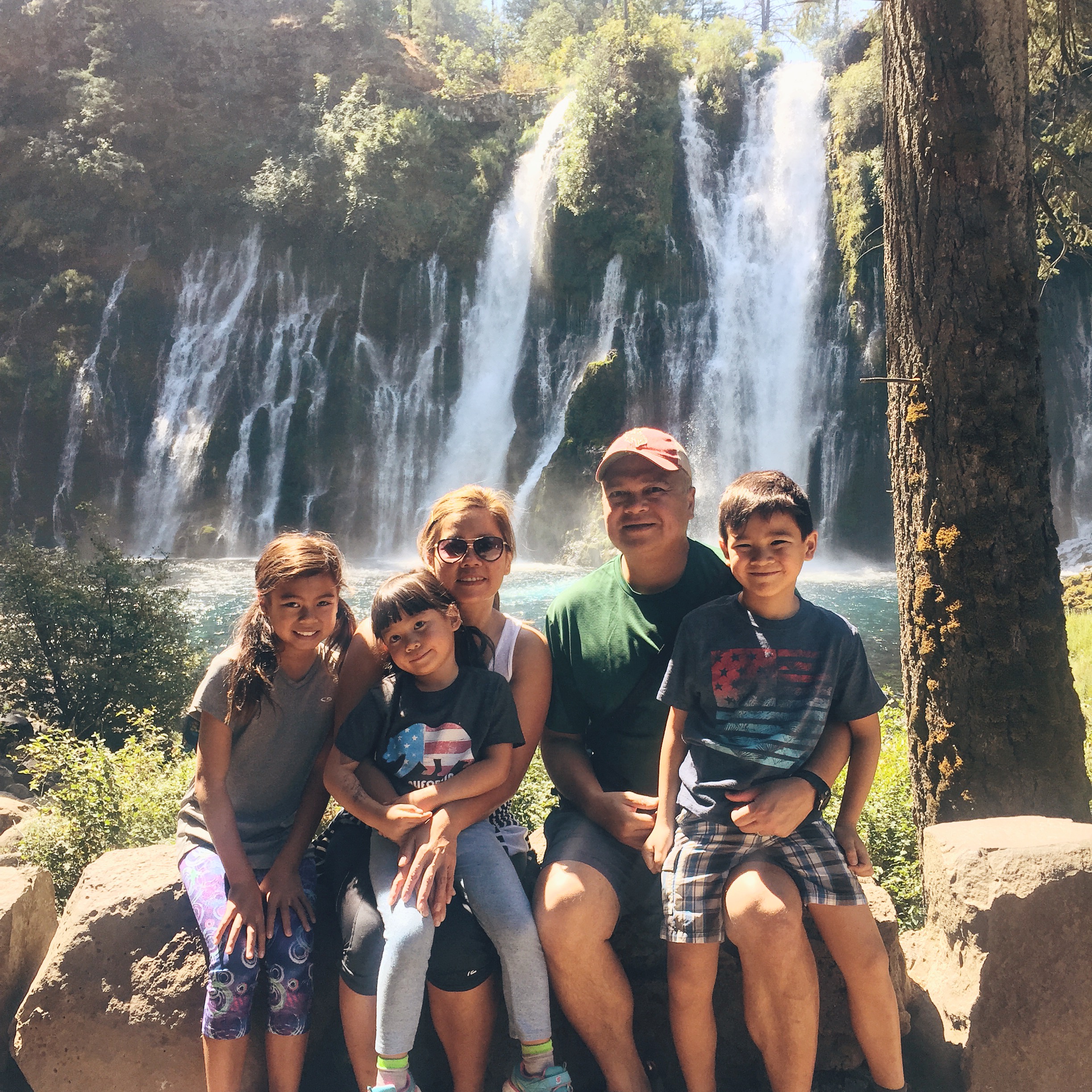 Every year we take a family shot in the same spot.