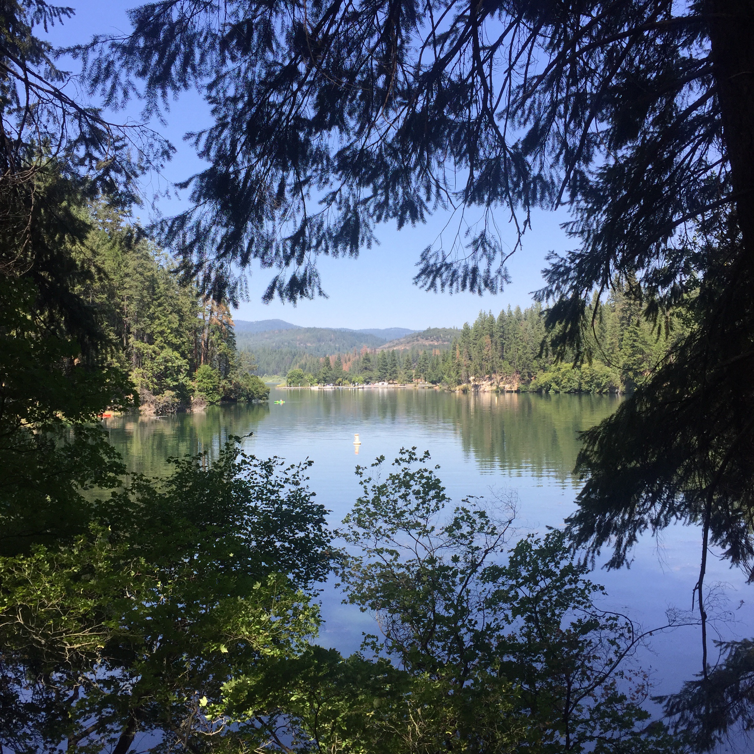 Stunning view of the lake during our hike. 