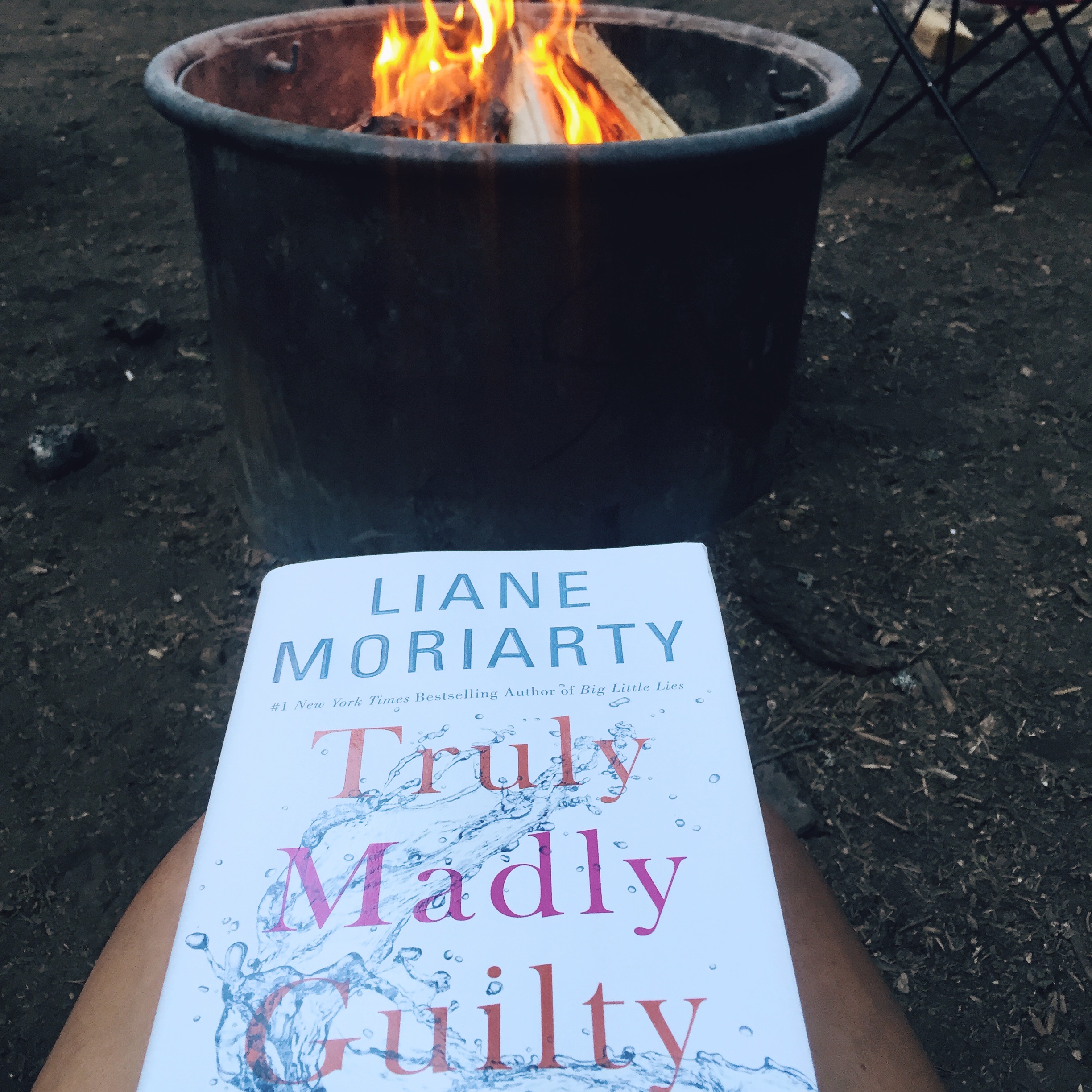 Did some reading by our campfire. This book is so good!