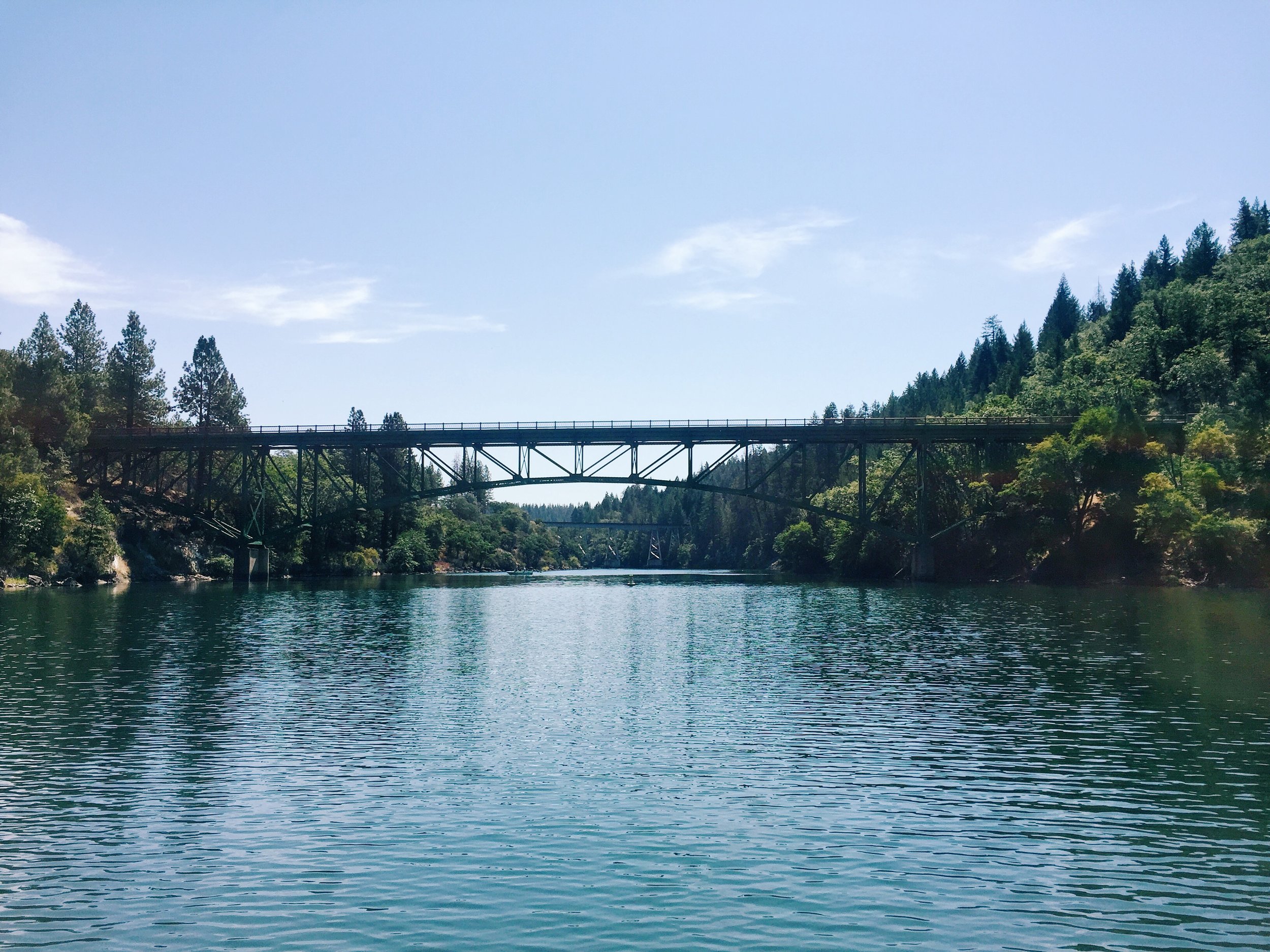 The famous bridge from the movie "Stand By Me." 