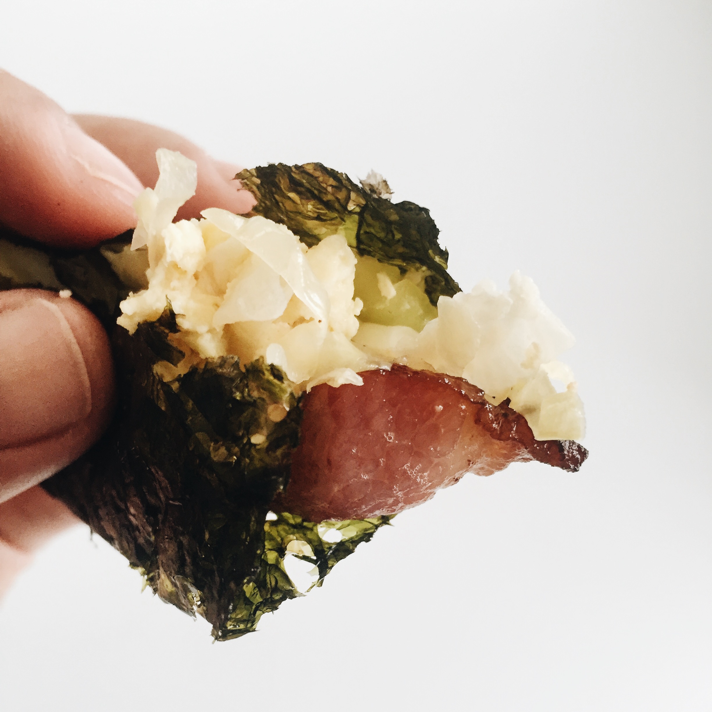 Details: seaweed, sauerkraut, and bacon