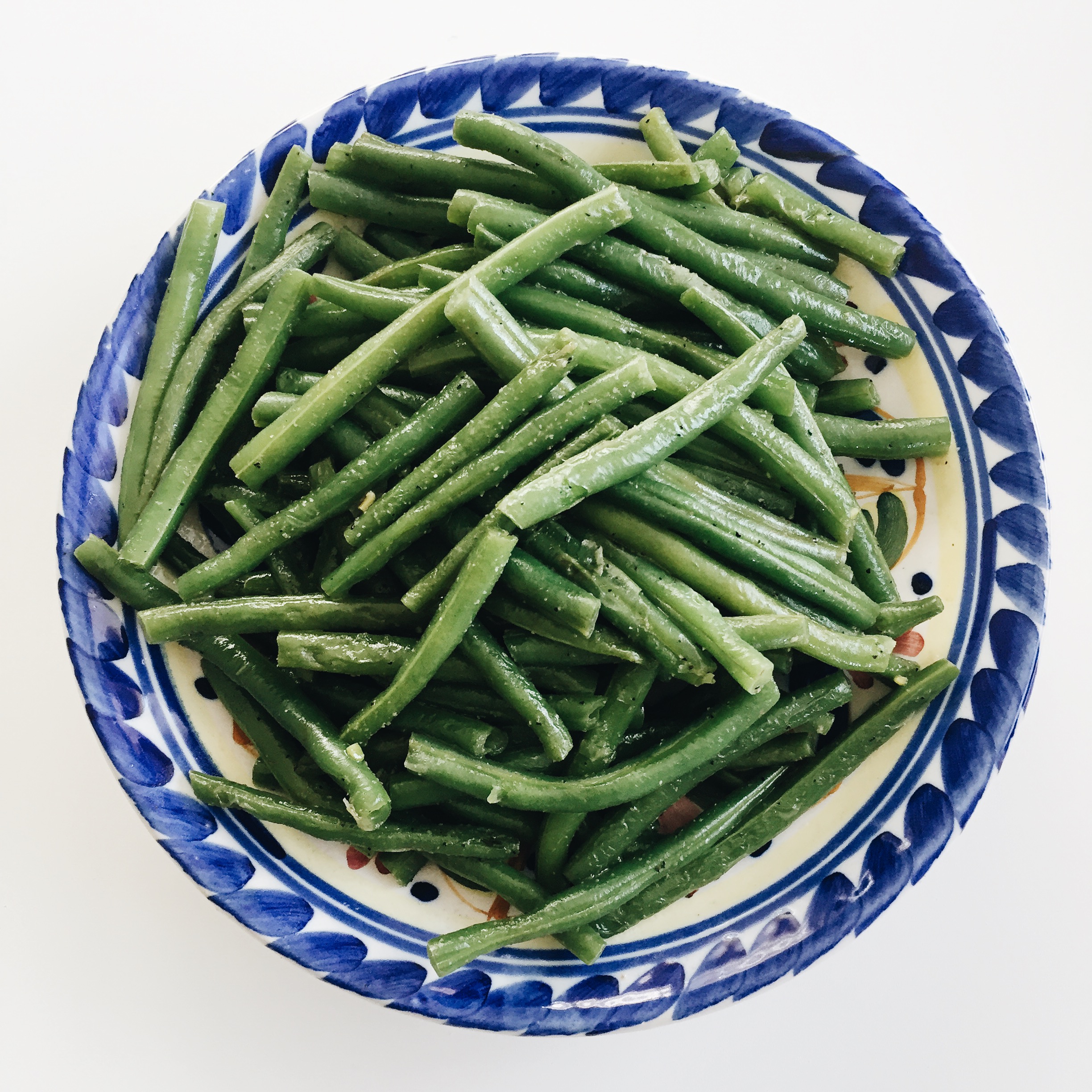 Lunch: stir fry green beans.