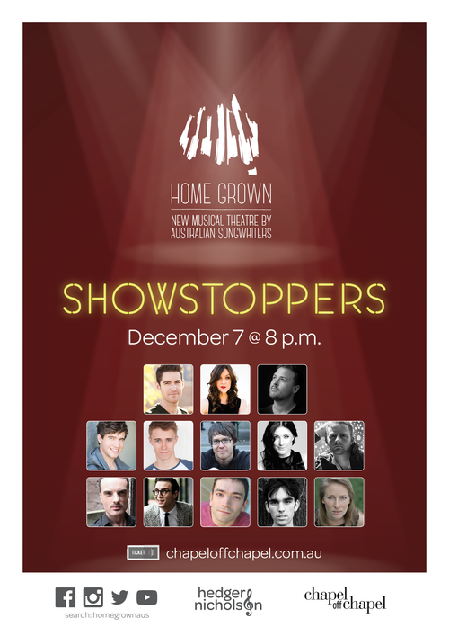 Home Grown Showstoppers writer announcement, 7 December