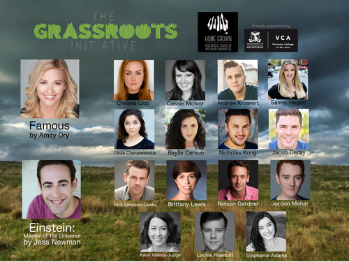 Home Grown’s Grassroots Initiative cast announcement for Famous and Einstein: Master of the Universe