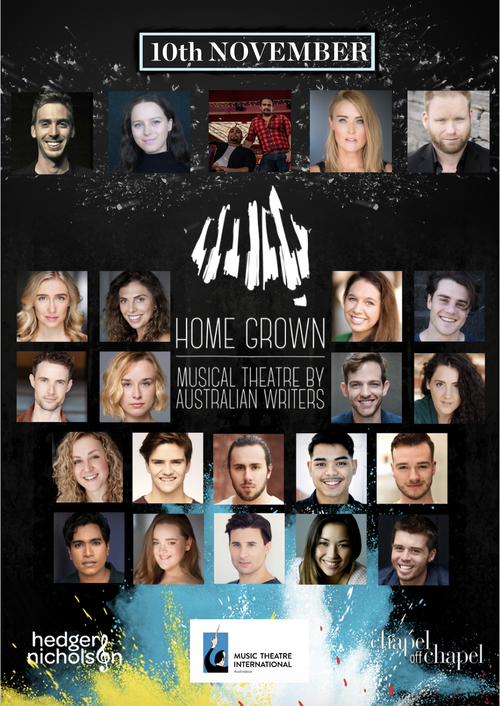 Home Grown concert lineup poster for 10 November