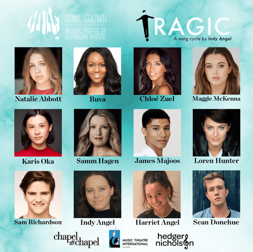 Tragic, a song cycle by Indy Angel, cast announcement