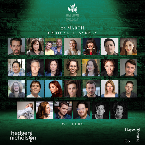 Writer lineup for Home Grown at Hayes Theatre Co, 24 March 2024