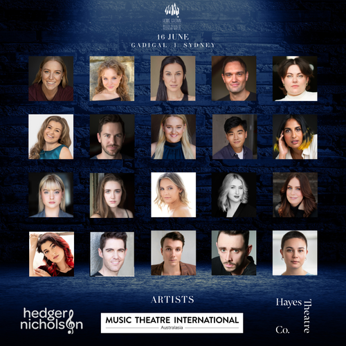 Performer lineup for Home Grown at Hayes Theatre Co, 16 June 2024
