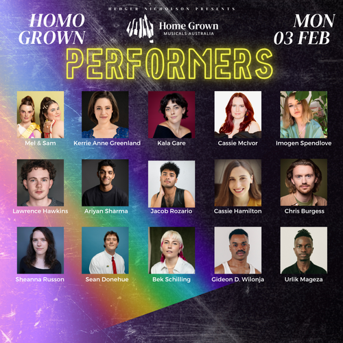 Midsumma: Homo Grown performer lineup, first announcement