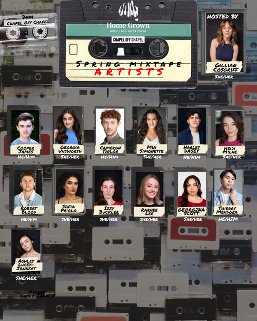 Spring Mixtape performer lineup, hosted by Gillian Cosgriff, second announcement