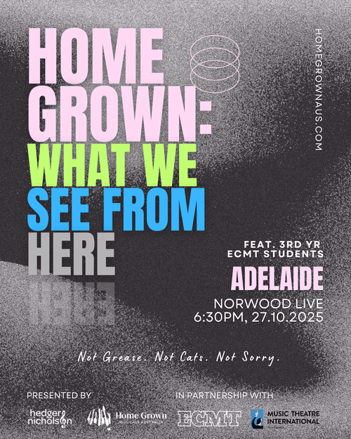 What We See From Here concert poster, 27 October 2025, Norwood Live, Adelaide