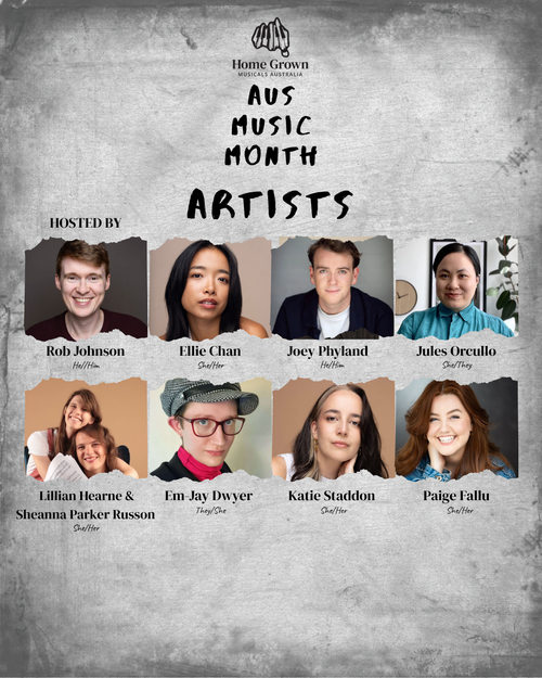 Aus Music Month performer lineup, hosted by Rob Johnson, first announcement