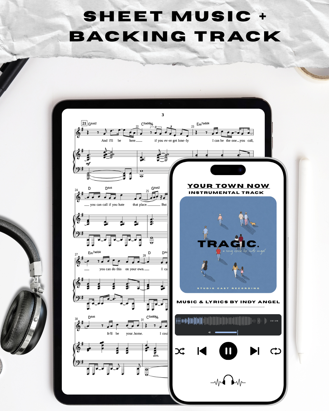 Your Town Now – Complete Sheet Music & Backing Track Bundle
