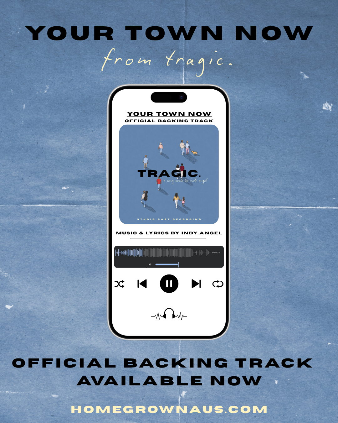 Your Town Now – Fully Produced Instrumental Backing Track