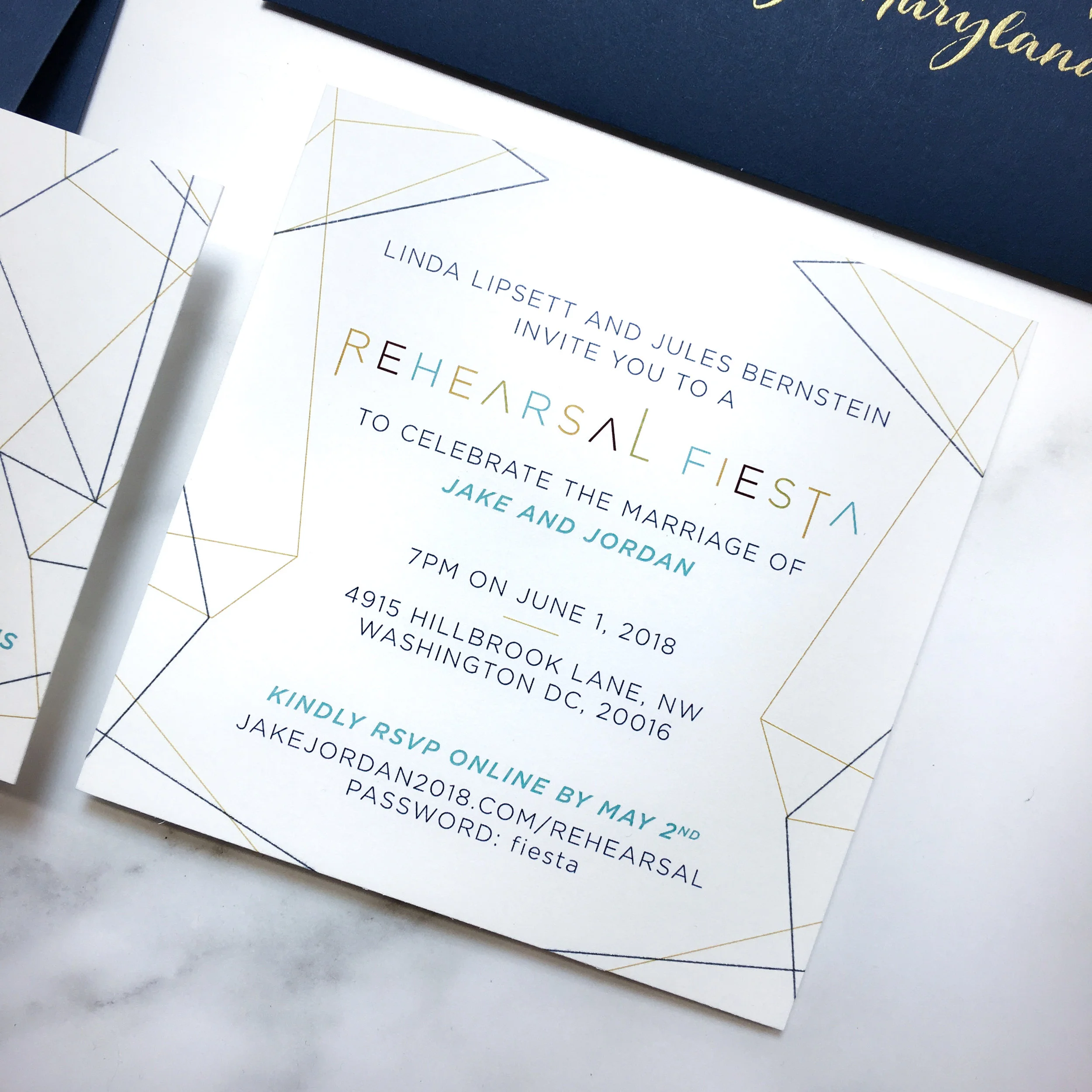 Modern Rehearsal Card