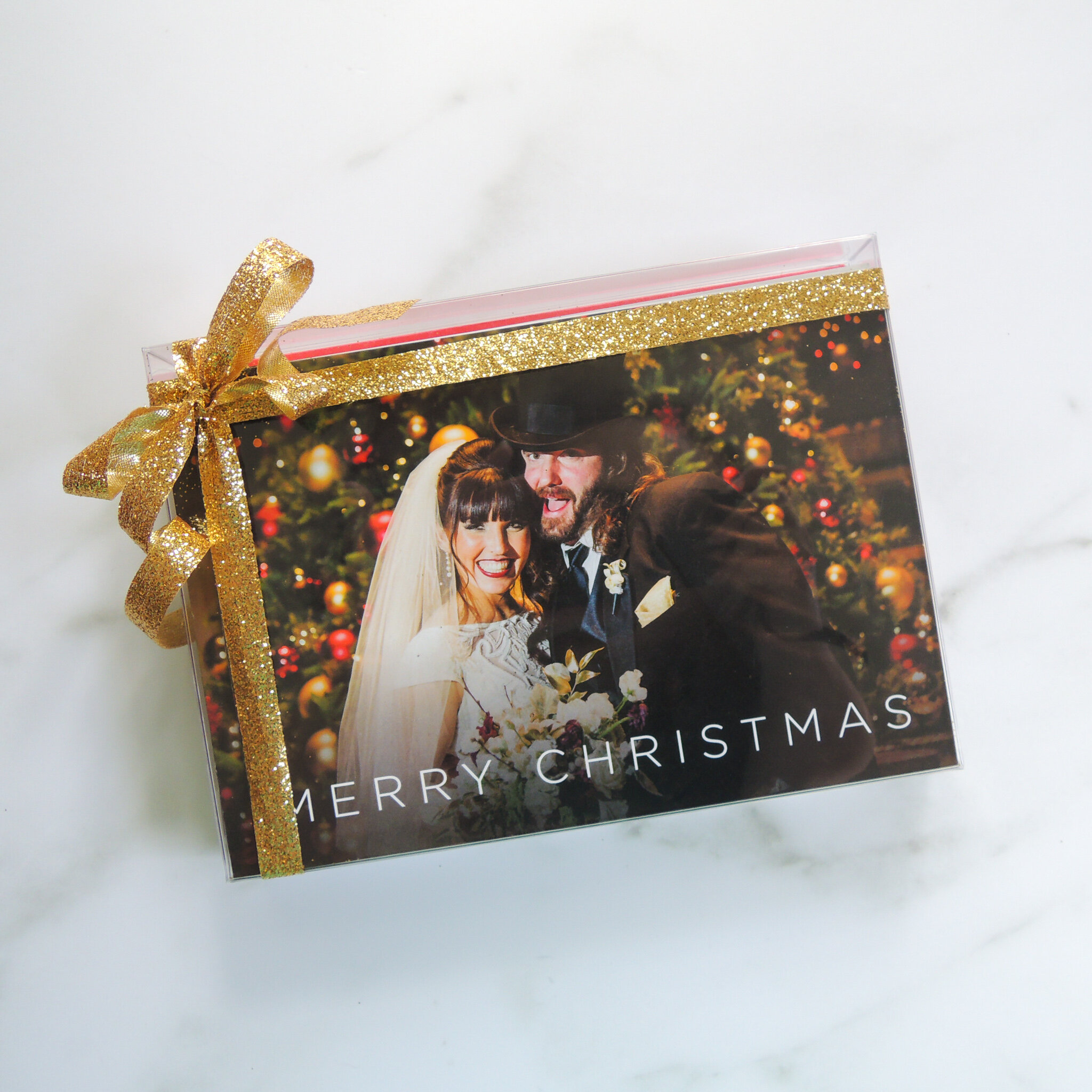 TypeA-Invitations_CustomizablePhotoHolidayCards_Christmas-Hanukkah-NewYears-Cards_FullService_DigitalAddressing_MailingService_Boxed-GoldGlitterRibbon.jpg
