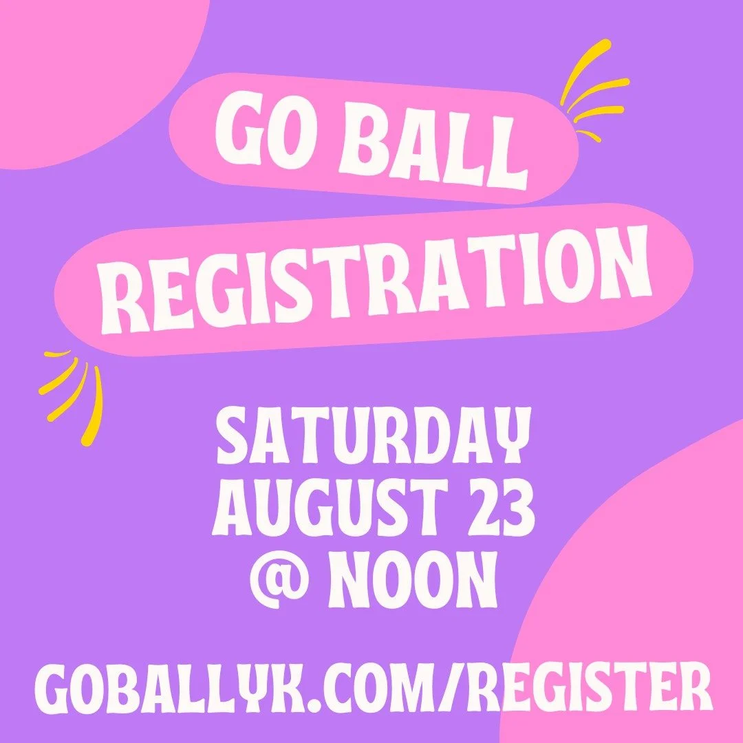 🏀Reminder🏀
GO Ball Registration opens this Saturday, August 23 at noon!

🗓️ Fall 2025 Age Categories:
👧 U6 &ndash; Born in 2020 or 2021
👧 U8 &ndash; Born in 2018 or 2019
👧 U10 &ndash; Born in 2016 or 2017

https://www.goballyk.com/register