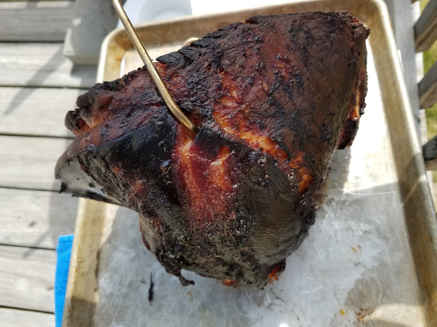 After the last pull from the Pit Barrel Cooker