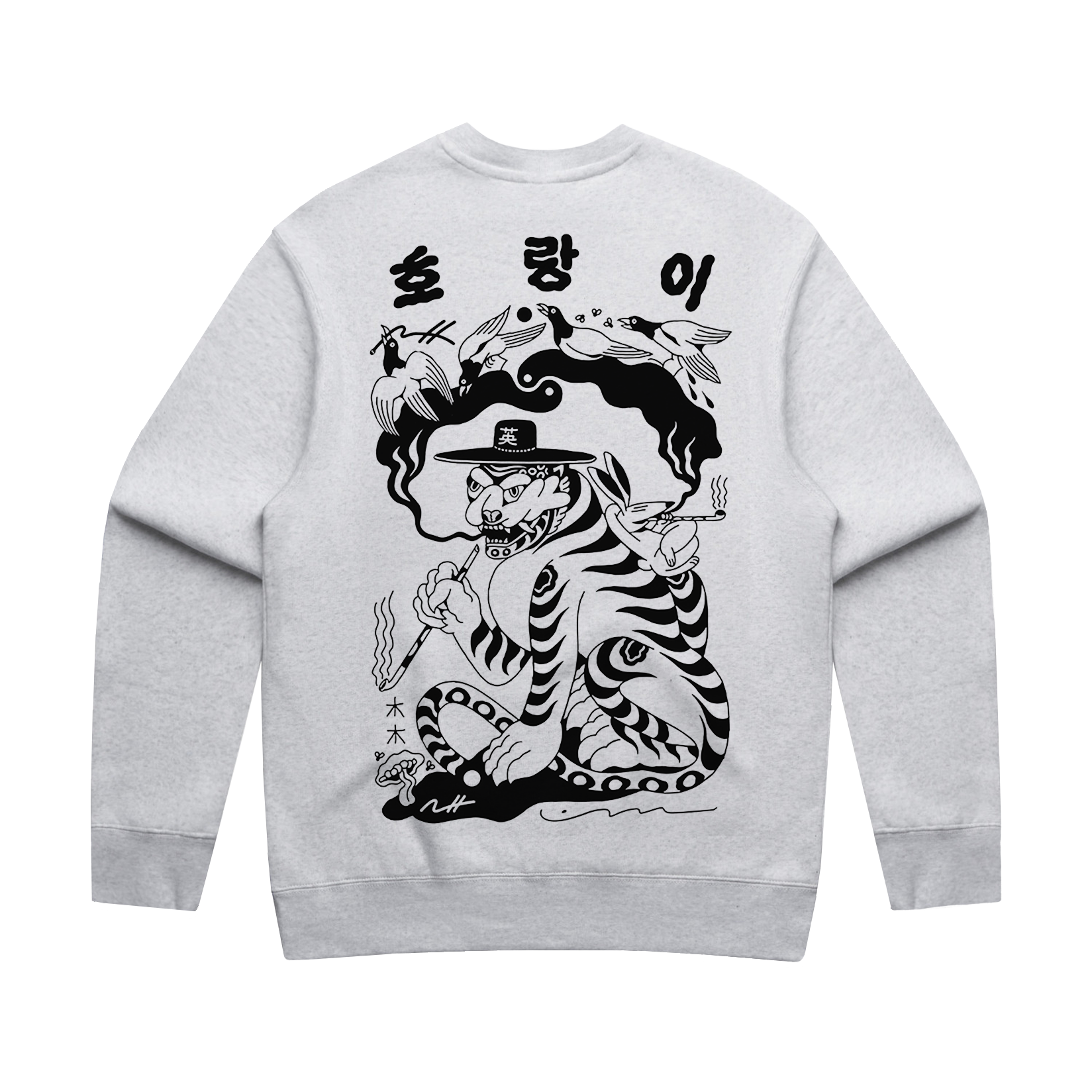 Tommii Lim_Year Of Tiger Crewneck_Grey_Back.png