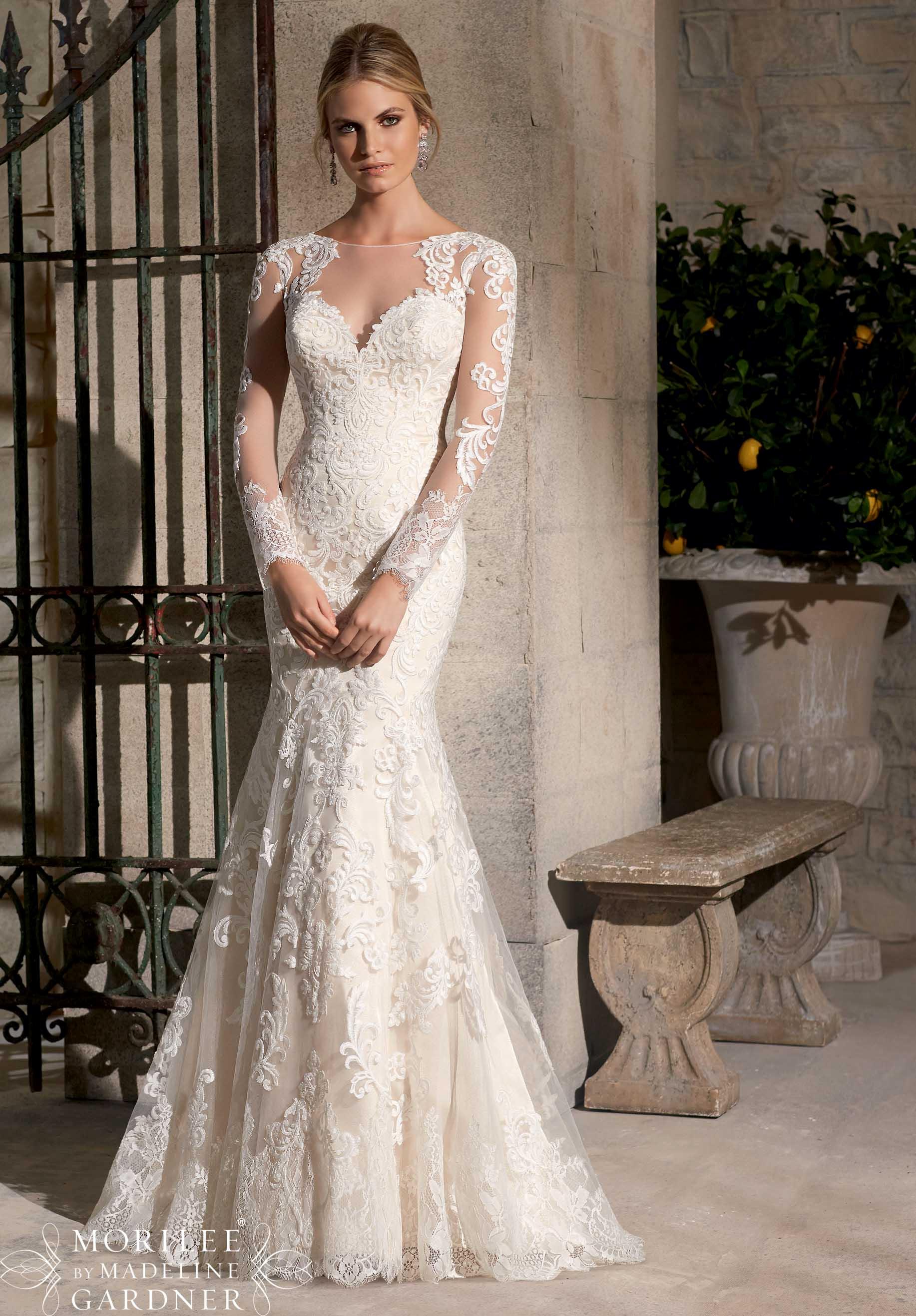  Sheath Wedding Dress By Mori Lee