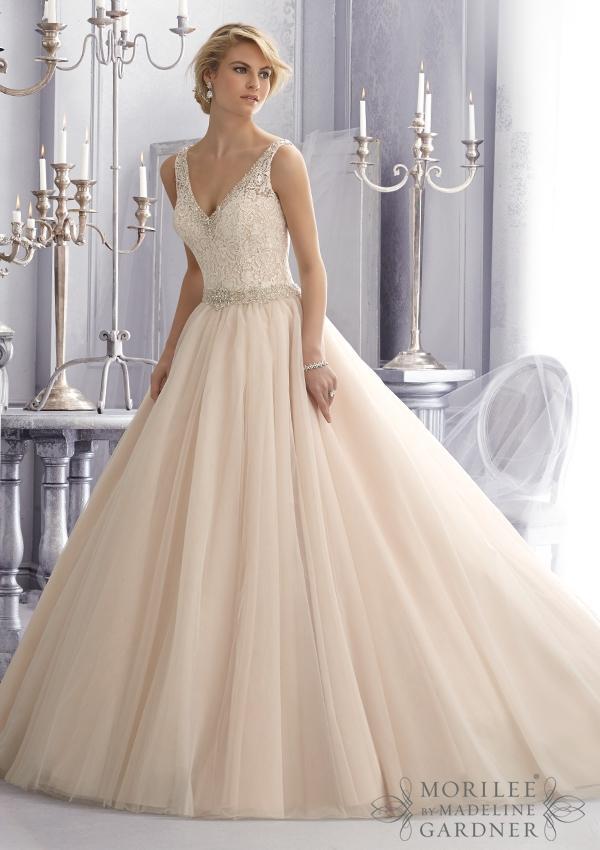  Tulle Ball Wedding Gown By Mori Lee