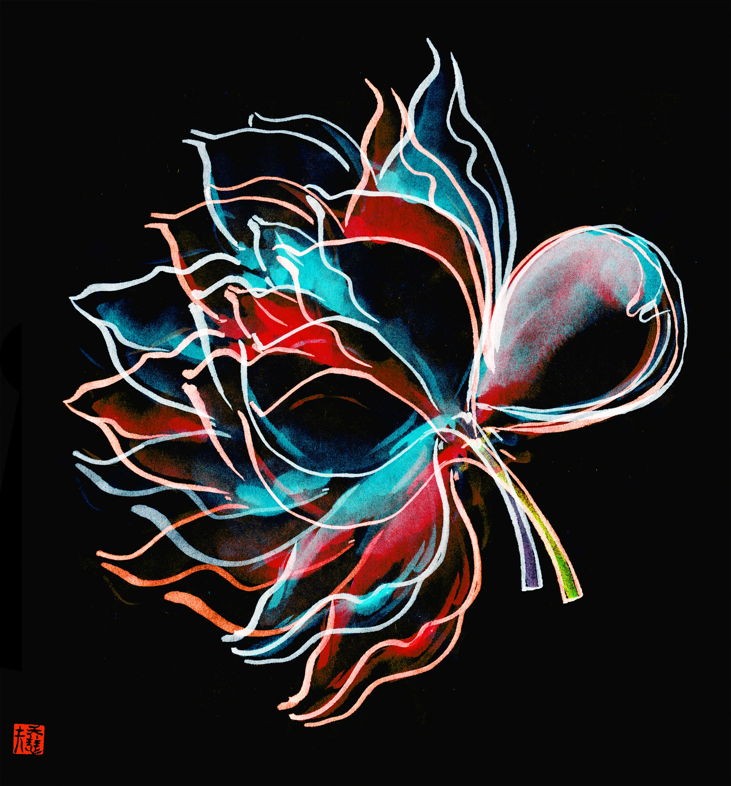 Speak Daggers EP, 3.75''x4.03'', CD cover, Mixed media, 2015