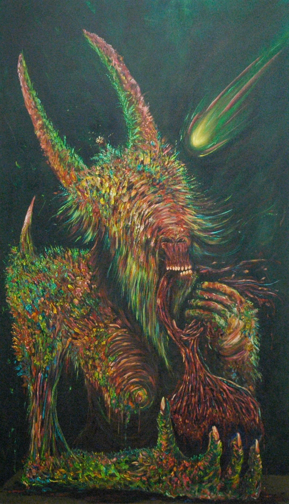   Destroyer of Worlds,&nbsp; 33''x57'', Acrylic on canvas, 2015 