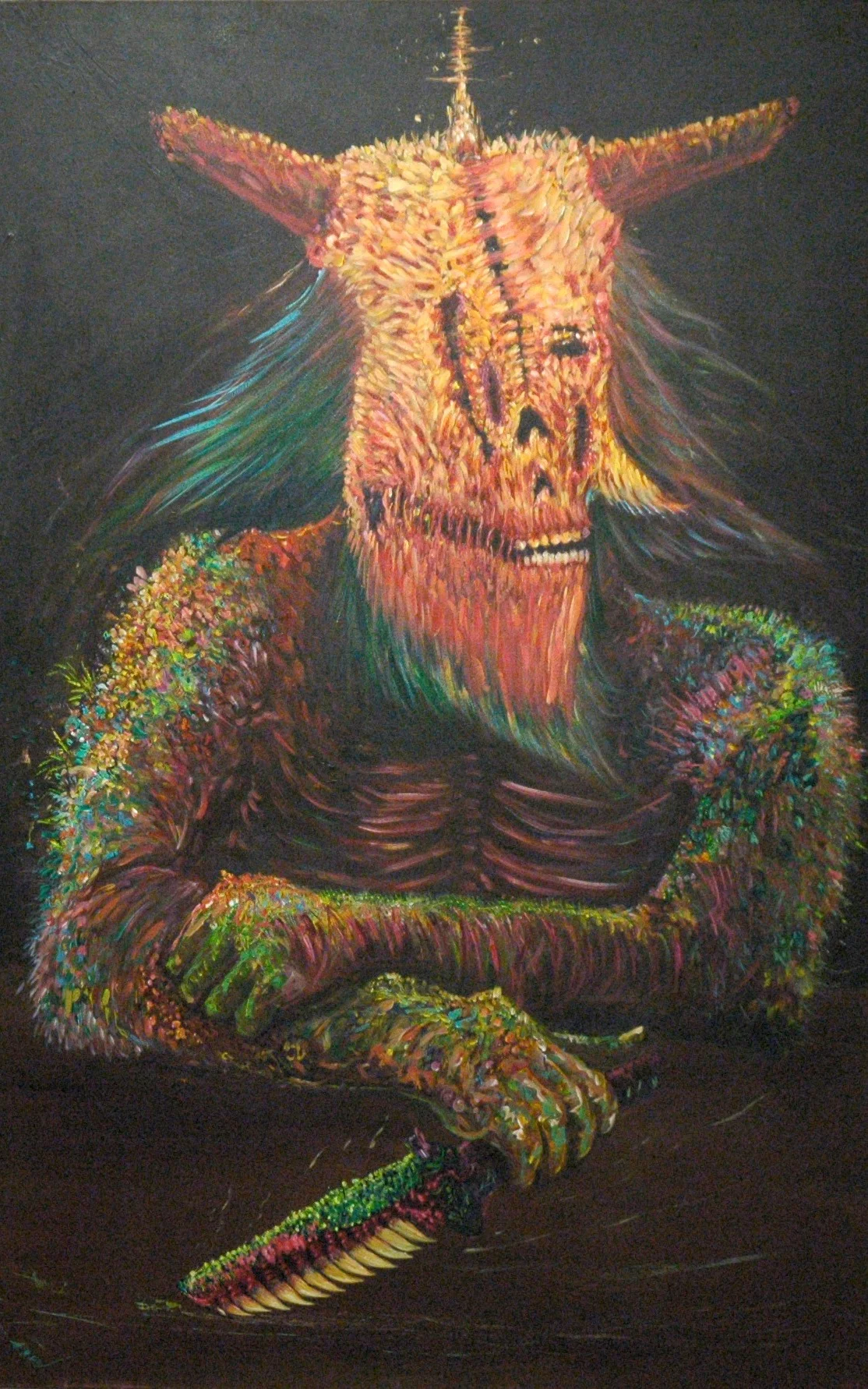   Pain Junky,&nbsp; 36''x56'', Acrylic on canvas, 2015 