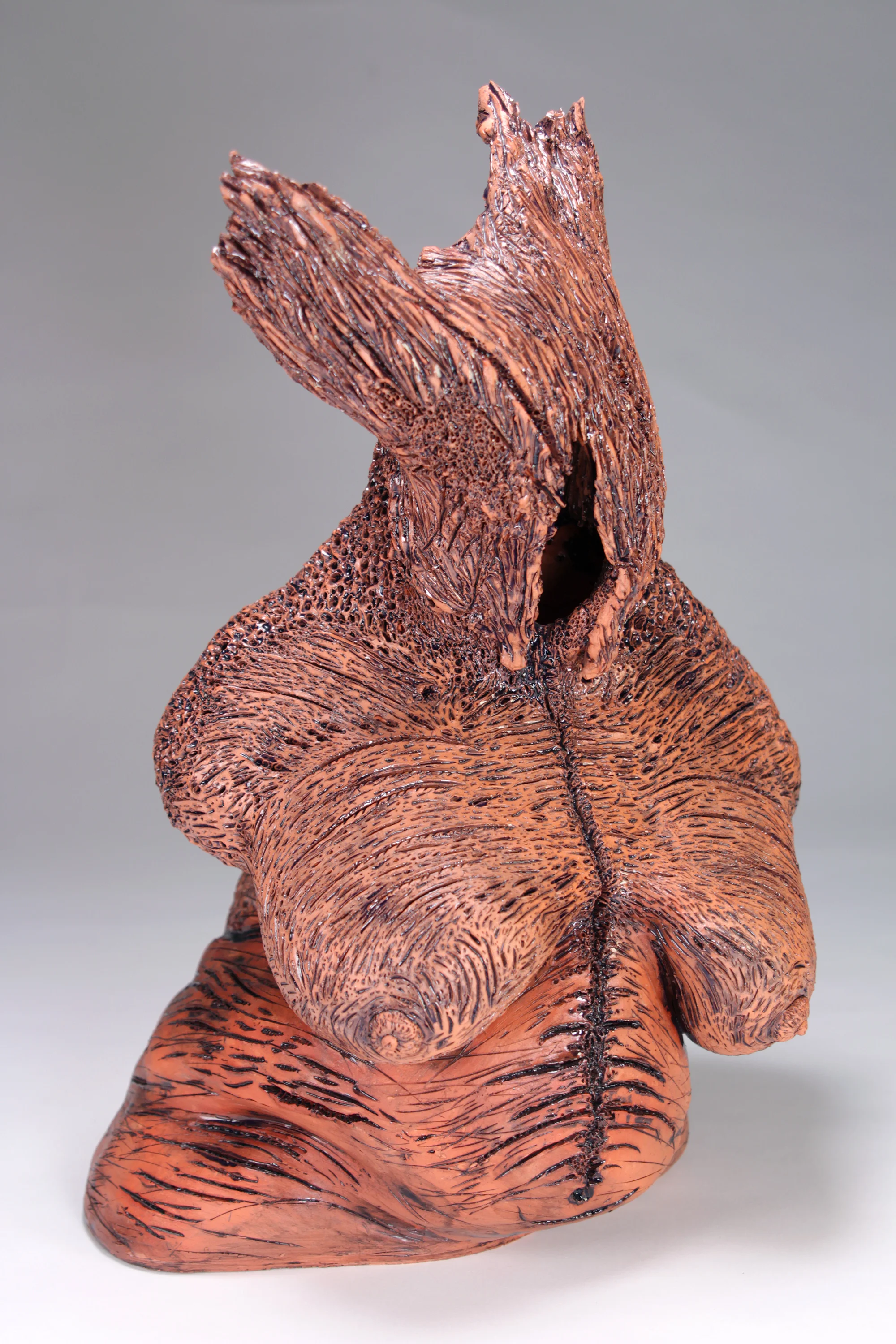   Big Mama,&nbsp; 16''x28'', Glazed ceramic, 2015   Close up 1    Back side  