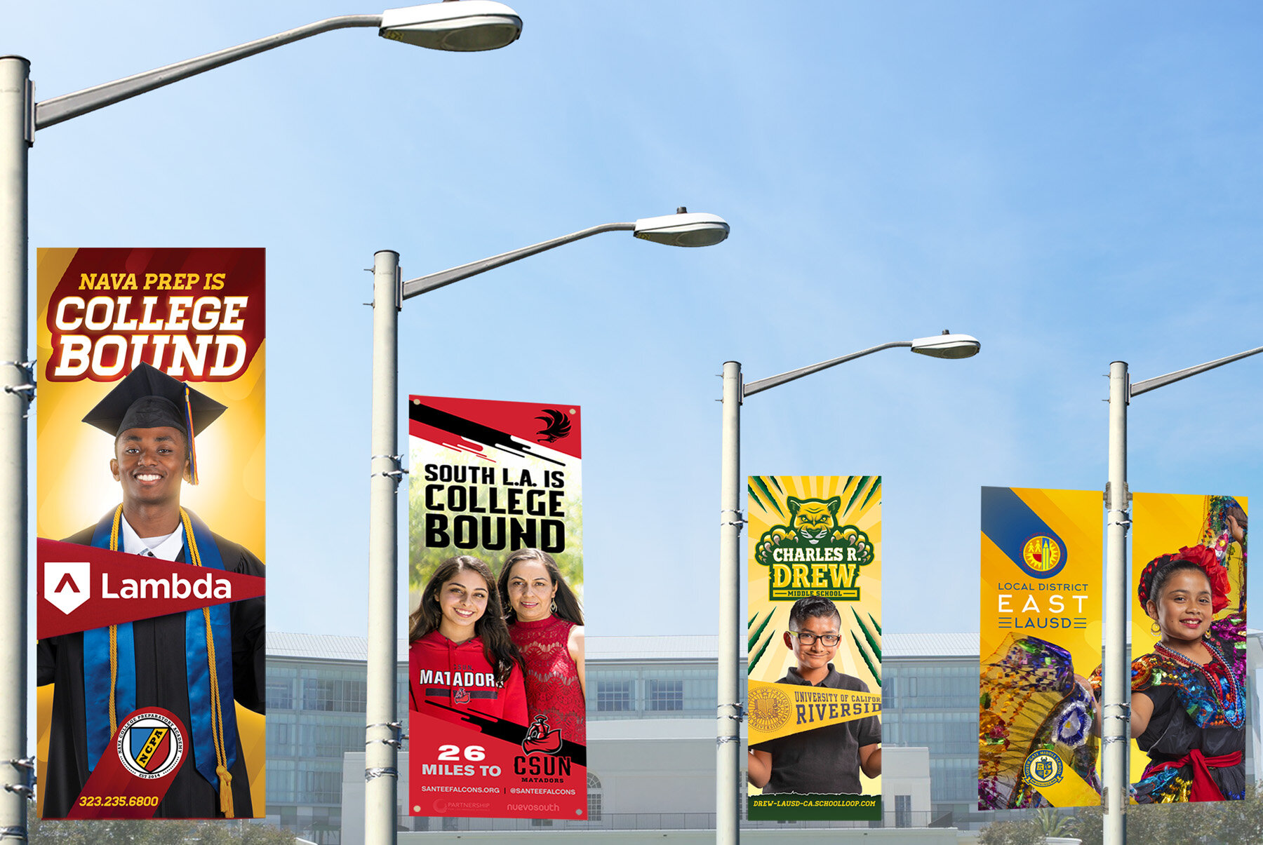 OUTDOOR POLE BANNERS