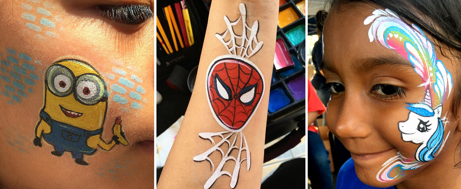 Official Bay Area Face Painters  Kids Face Painting Balloon Twisting  Airbrush Tattoos Henna Hair Braiding Nail Art Waterproof Glitter  Tattos UV Blacklight  Birthday Party  Corporate Events