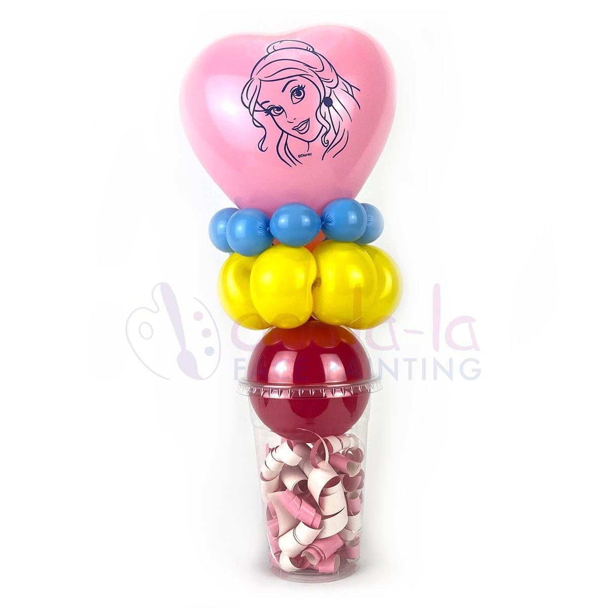 Princess Belle! 
.
.
.
#belle #balloon #heart #balloontwister #fun #party #quarantinebirthday #quarantine #delivery #balloons #kids #kidsparty #candy #candycup #partyfavors #goodiebags