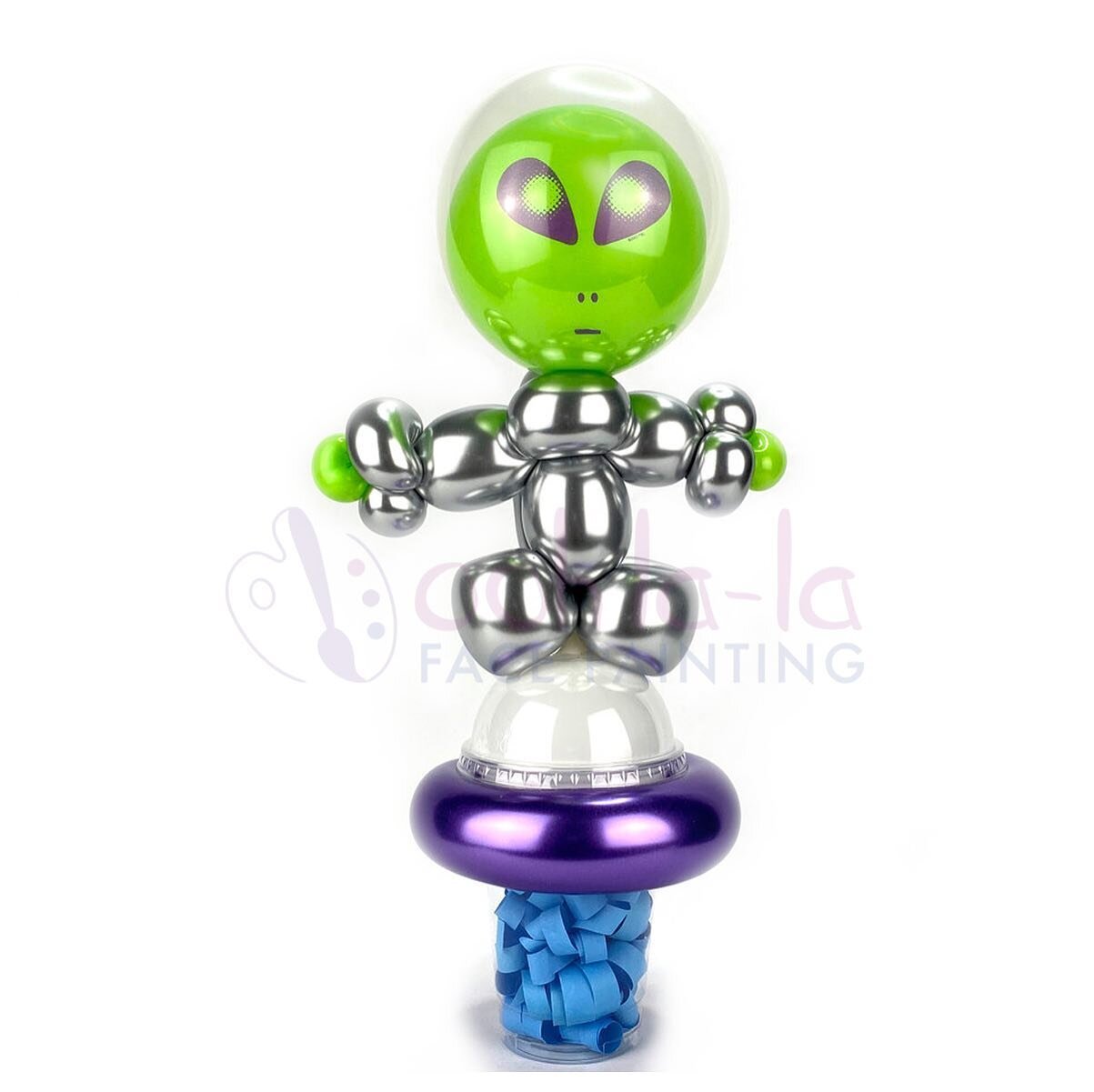 An out of this world 👽 Balloon Candy Cup! .
.
.

#balloontwisting #balloons #balloonsrt #bodyart  #art  #kids #losangeles #pasadena #alhambra #southpadadena #sangabriel #whittier #festival #professional #party #birthday #kidsparty #facepainter #oohl