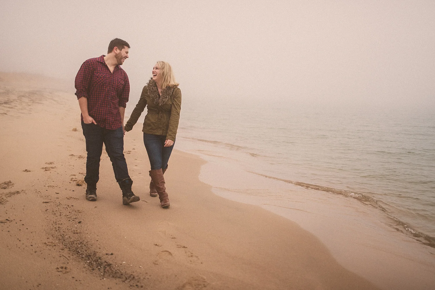 Lake Michigan Engagement - Holland Michigan Wedding Photographer - 094.jpg
